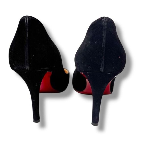 Christian Louboutin - Kate 95 mm Black Suede Pointed Toe Pump Heels Women’s 39 - Picture 5 of 10